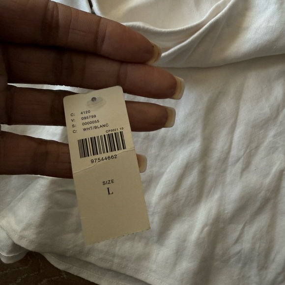 Anthropologie Tilda White Slip Skirt - Sz L - Picture 5 of 5